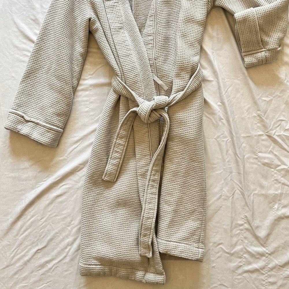 HOTEL COLLECTION Cotton Waffle Textured Bath Robe, Created for Macy's - Picture 2 of 6